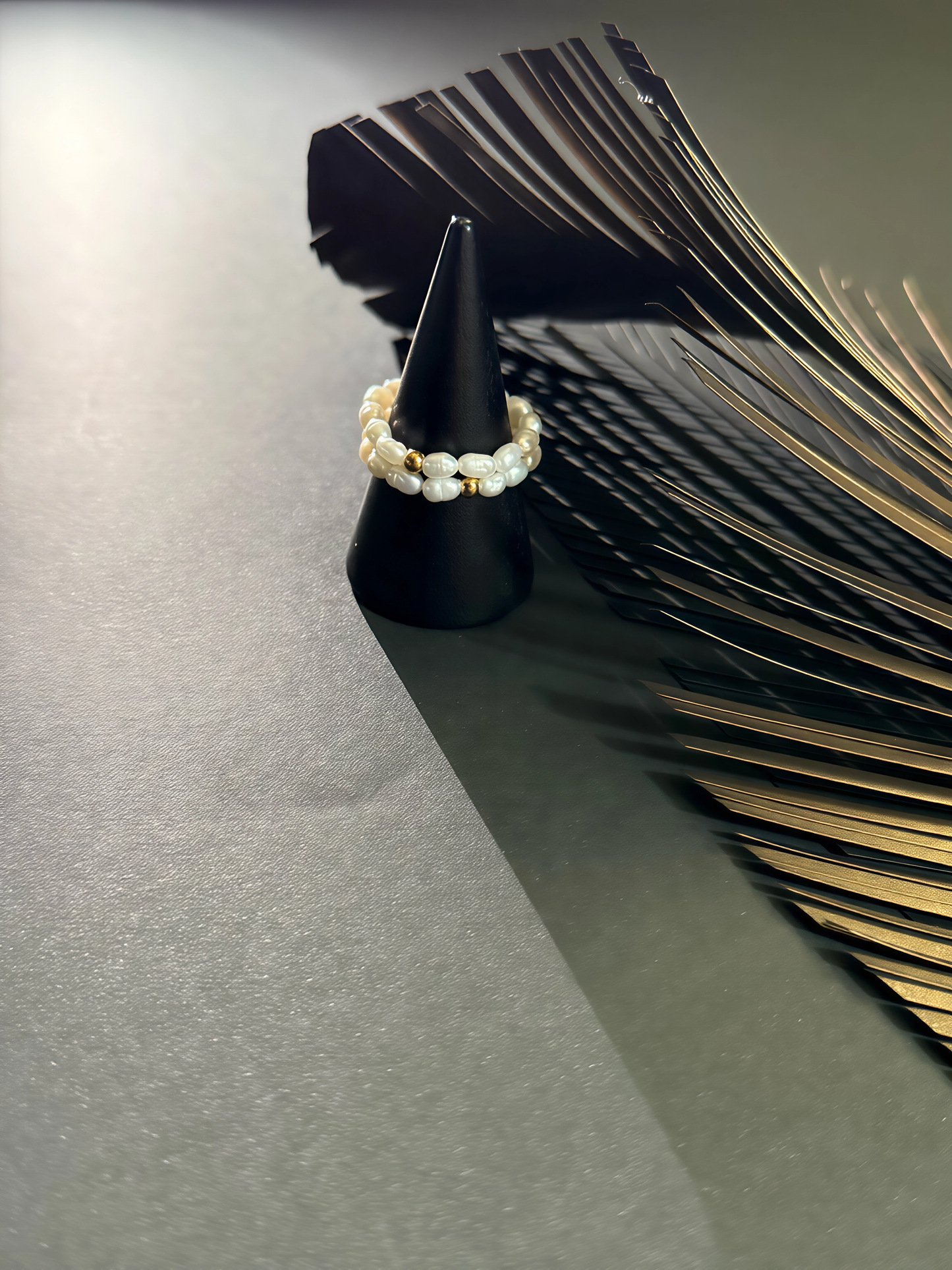 Pearl Duet Ring Set (2-in-1)