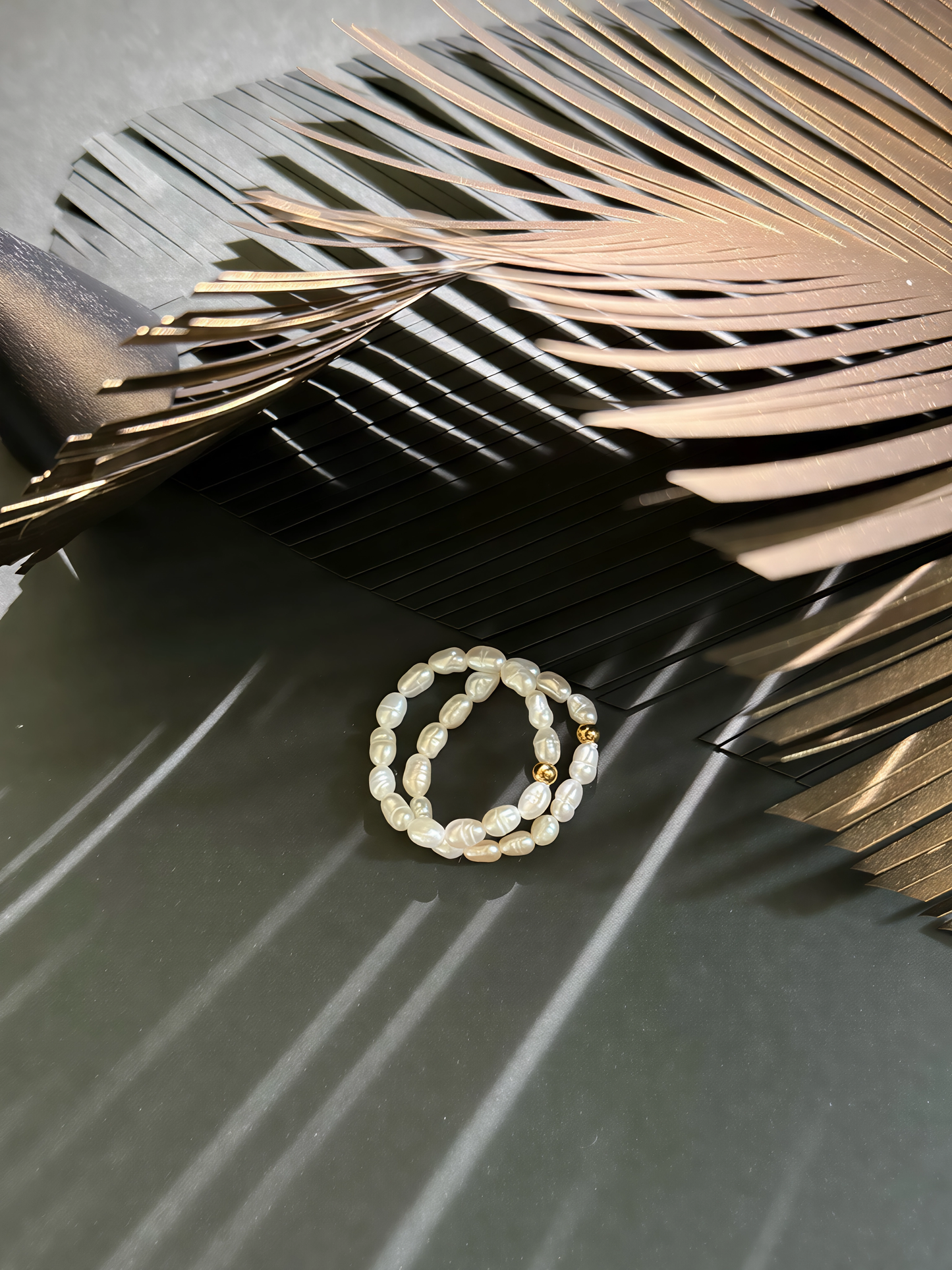 Pearl Duet Ring Set (2-in-1)