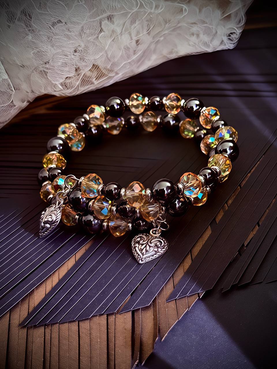 Midnight Letter Bracelet